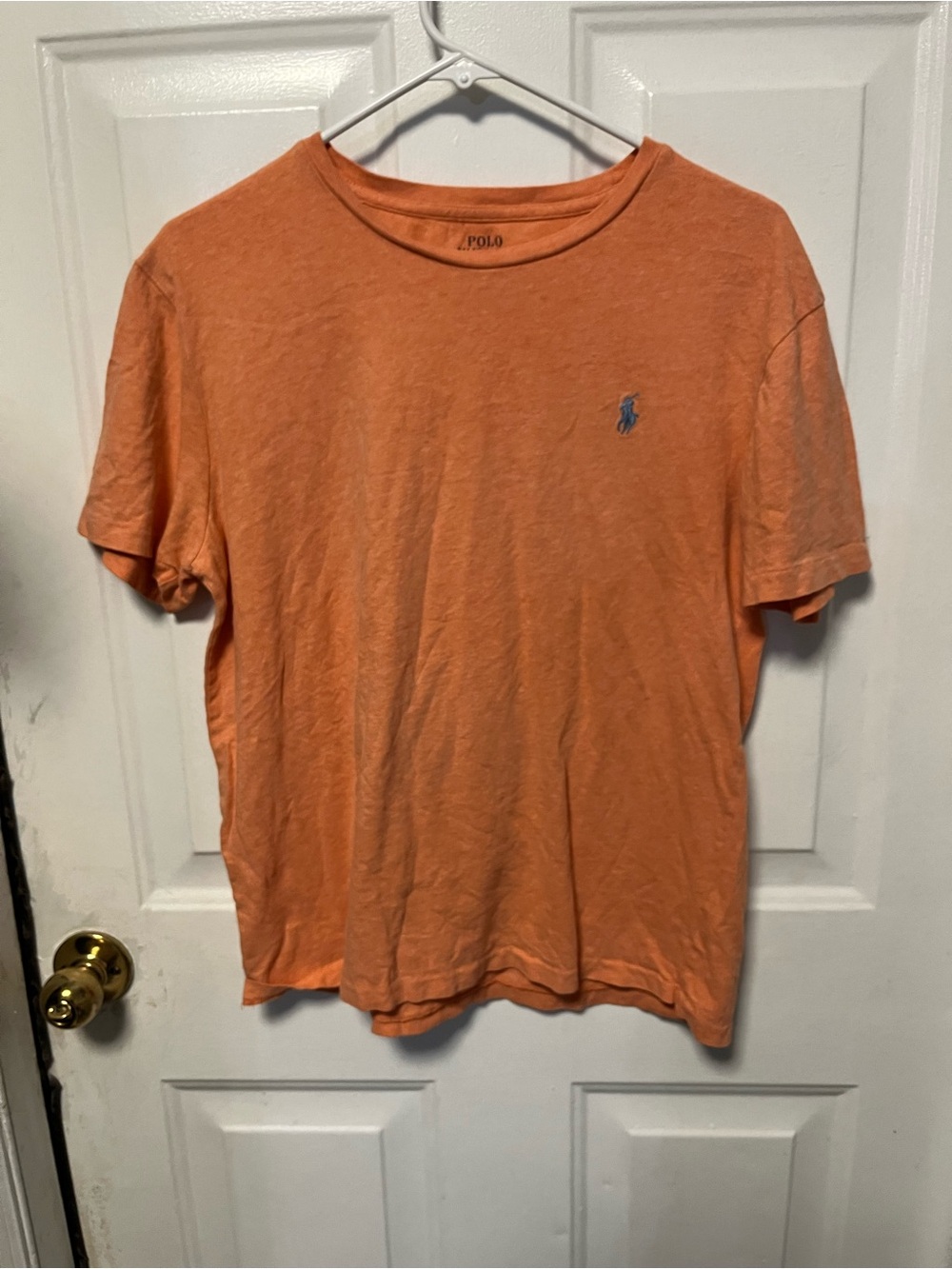 Polo by Ralph Lauren Orange Crewneck T-Shirt medium